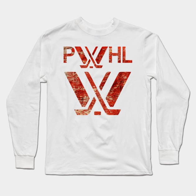 Distressed PWhl logo Long Sleeve T-Shirt by thestaroflove